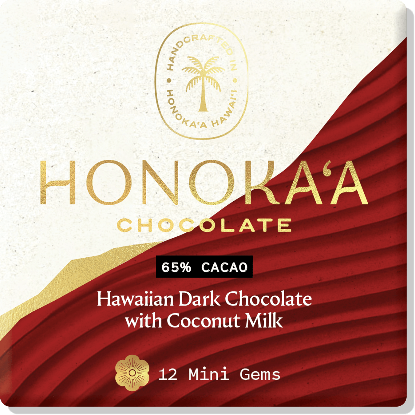 Floral Gem Box: Hawaiian Dark Chocolate with Coconut Milk