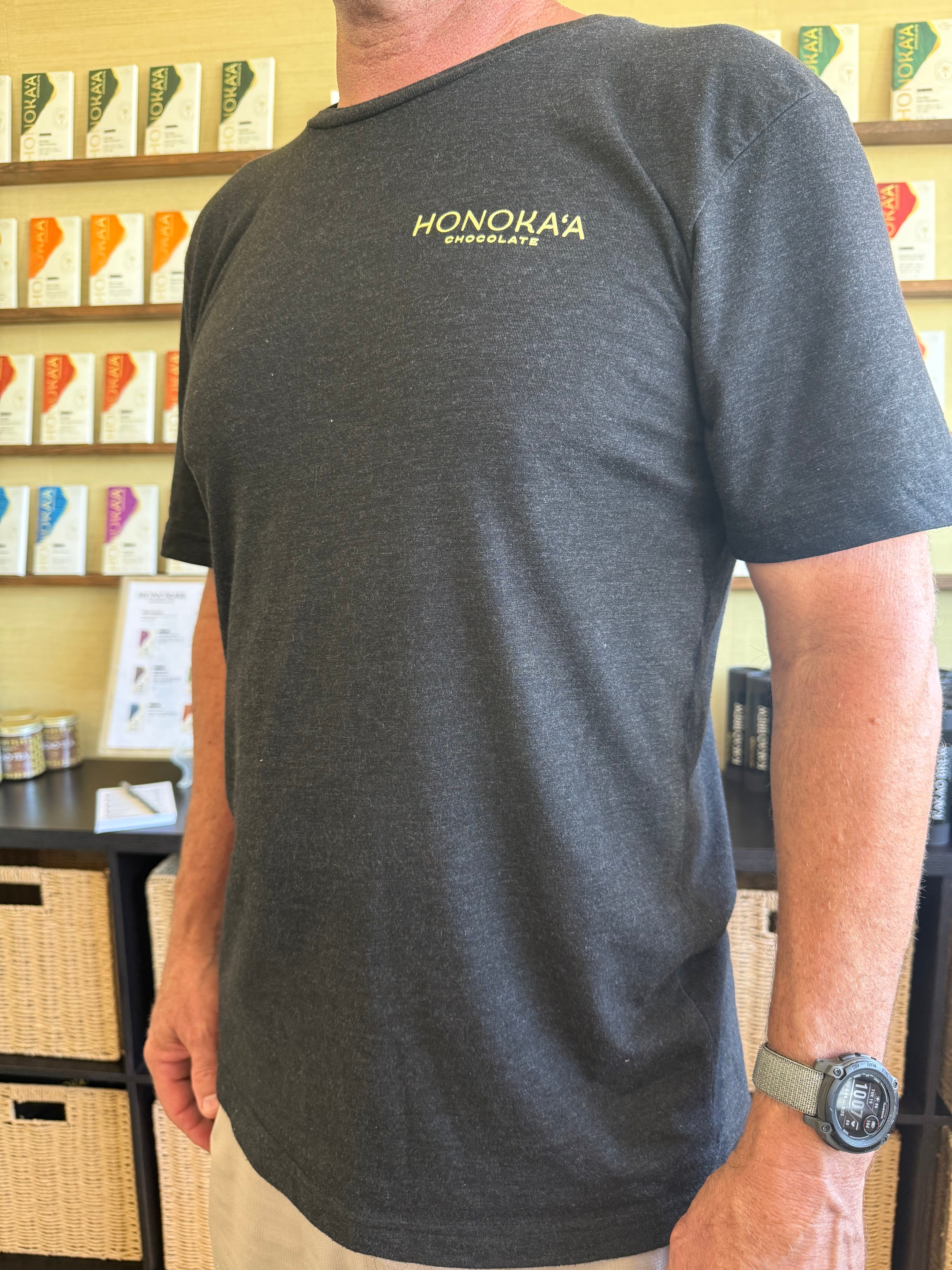 Mens Limited Edition Honokaa Chocolate T-shirt, Gold